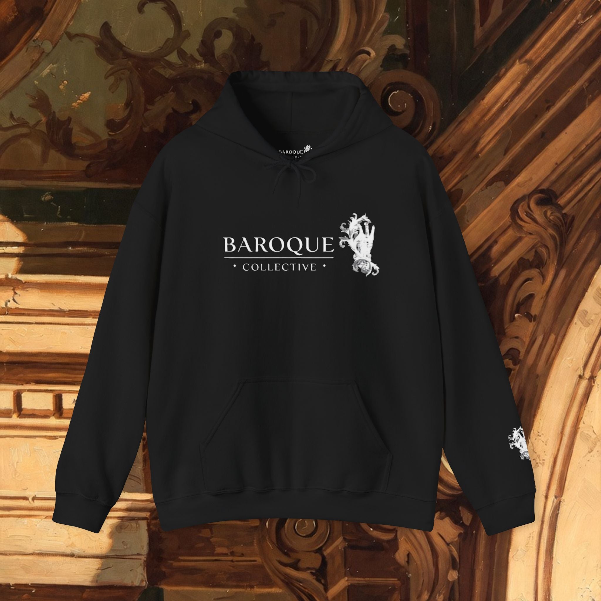 Baroque Collective Hoodie — Vintage Baroque Logo Pullover