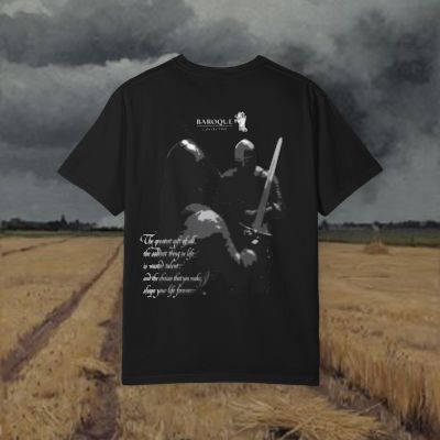 Medieval Knights Graphic T-Shirt — 'Greatest Gift' Back Print